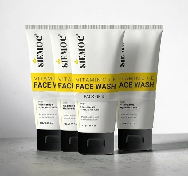 siemoc Fresh Glow Face Cleanser with Vitamin C + E for Skin Care Face Wash