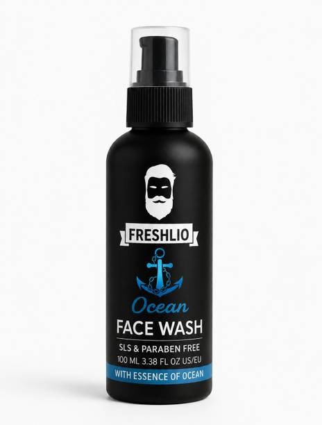 freshlio Ocean for Men | Refreshing Face Cleanser | All Skin Types (Pack Of 1)  (100 ml) Face Wash