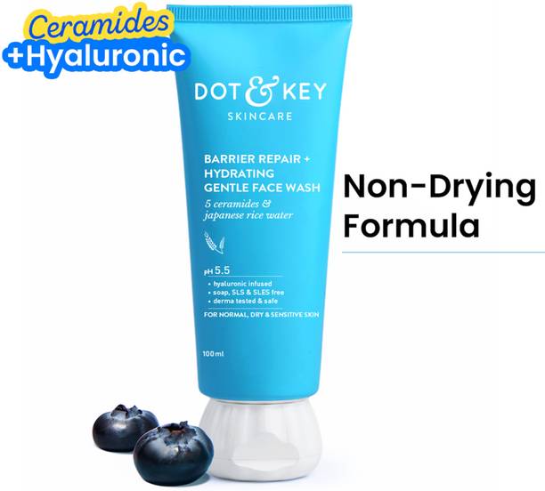Dot & Key Barrier Repair + Hydrating With Probiotic,Ceremide,Cleanses Skin From Dirt&Oil Face Wash