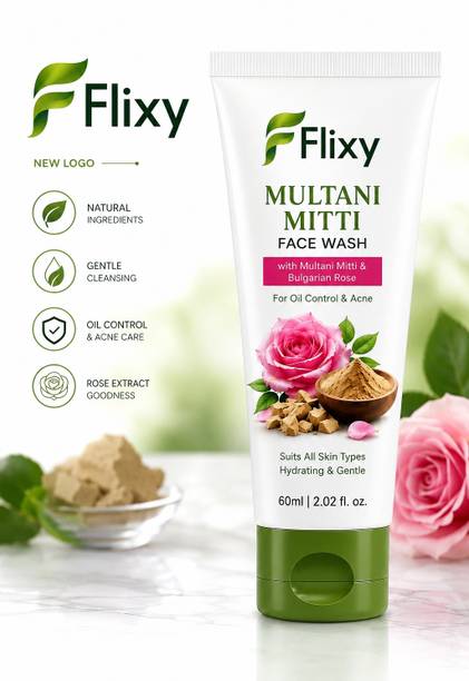 FLIXY Fresh Clay & Rose Cleanser face wash Face Wash