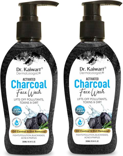 Dr. Kaiwart Charcoal Natural for Oil Control and Pollution Defence Face Wash