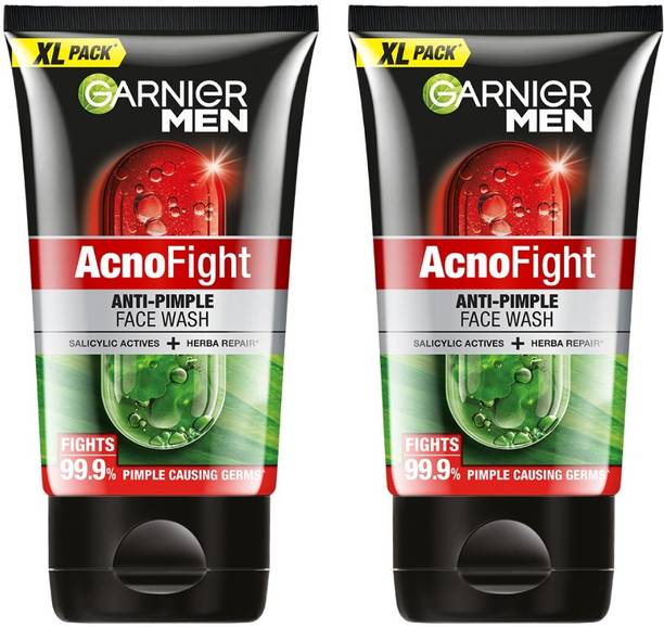 Garnier Men Men Acno Fight Anti-Pimple Facewash (Pack of 2) Face Wash