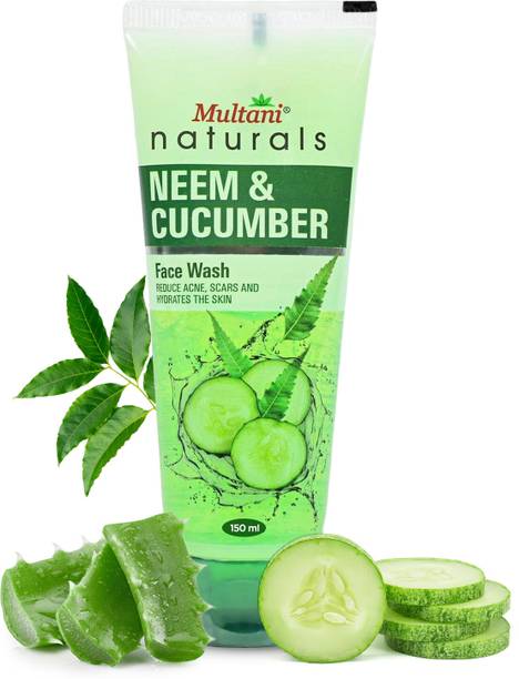 Multani Natural Neem & Cucumber | Reduce Acne, Scars & Hydrates Skin - Face Wash