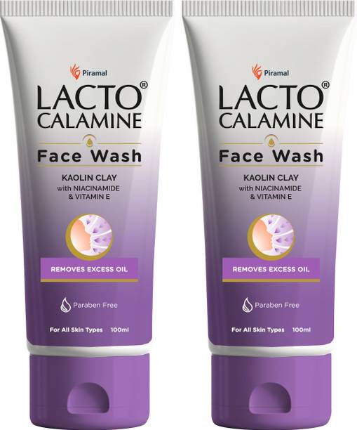 Lacto Calamine  with Kaolin Clay for Oily Skin (Pack of 2) Face Wash