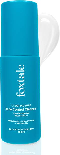 Foxtale Acne Control Cleanser with Salicylic Acid & Niacinamide, Controls Oil & Fights Acne Face Wash