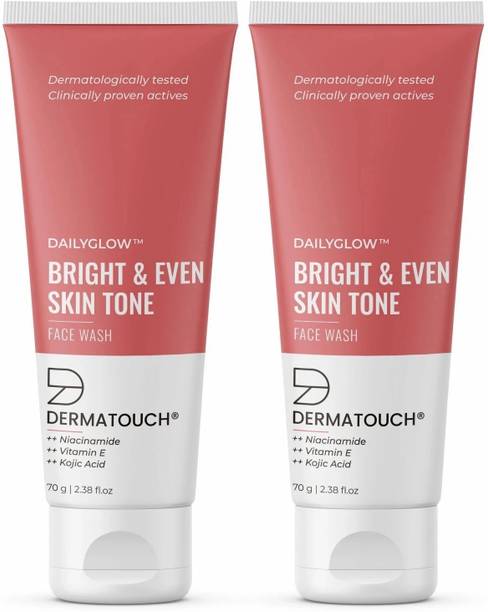 Dermatouch Bright & Even Tone  with Niacinamide, Vitamin E and Kojic Acid (PO2) Face Wash