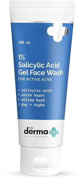 The Derma Co 1% Salicylic Acid Gel for oily skin and acne with Witch Hazel Face Wash