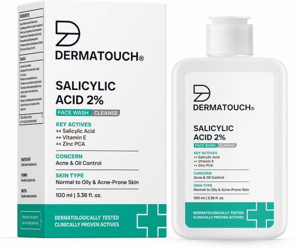 Dermatouch Salicylic Acid 2%  | For Acne & Oil Control |Suitable to All Skin Types Face Wash