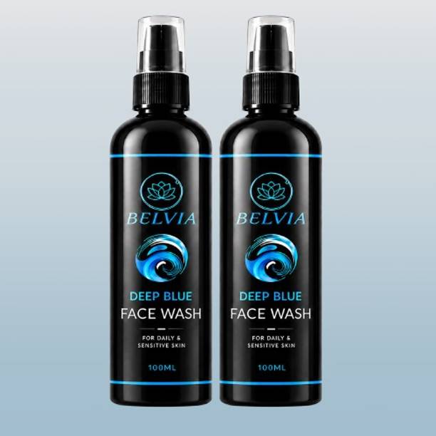 Belvia Deep Blue Men's  Face Wash