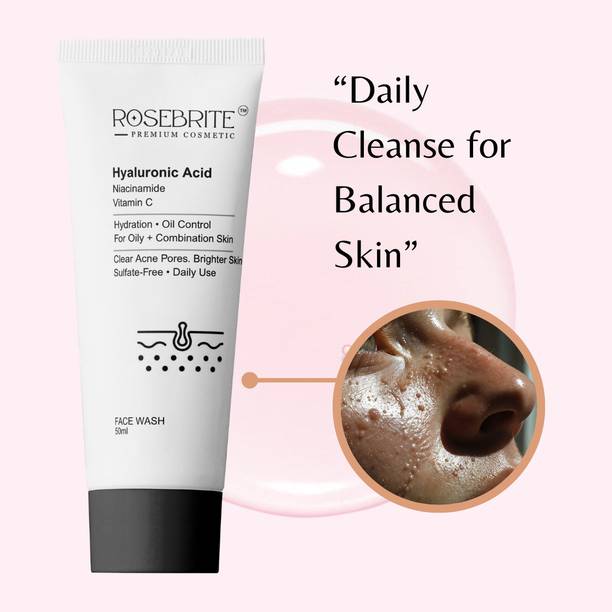 RoseBrite Radiance  with Vitamin C & Hydration Care for Even Tone, Clear & Radiant Skin Face Wash