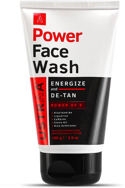 USTRAA Power  Energize & De-Tan | Effective Tan Removal | Recharge & Refresh Face Wash
