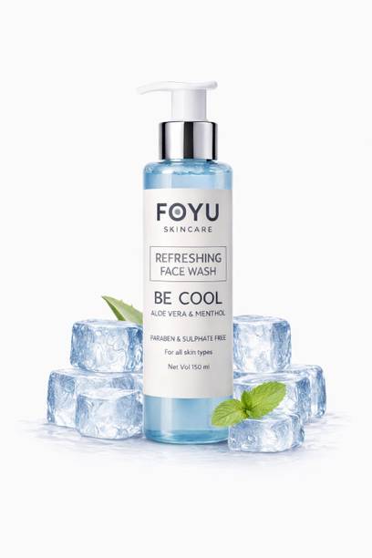 foyu skincare "Be Cool" Refreshing  | Cooling & Refreshing Cleanse | Aloe Vera and Menthol, 100 ml Face Wash