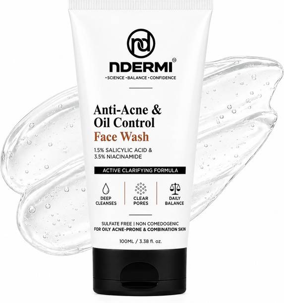 NDERMI Sali-Cilamide Anti Acne & Oil Control  100 ml Face Wash