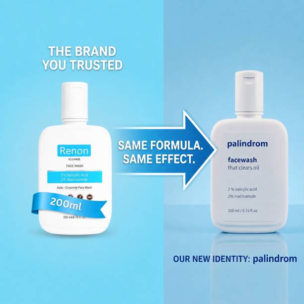 Renon 2 % Salicylic acid and 2 % Niacinamide Facewash with Neem and Aloe Vera Extract |Silicon Free | Oily and Acne Prone Skin  Face Wash