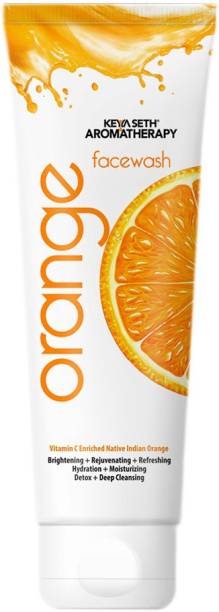 KEYA SETH AROMATHERAPY Orange Facewash SLS Free Mild Foaming Rejuvenating Refreshing Hydrating Face Wash