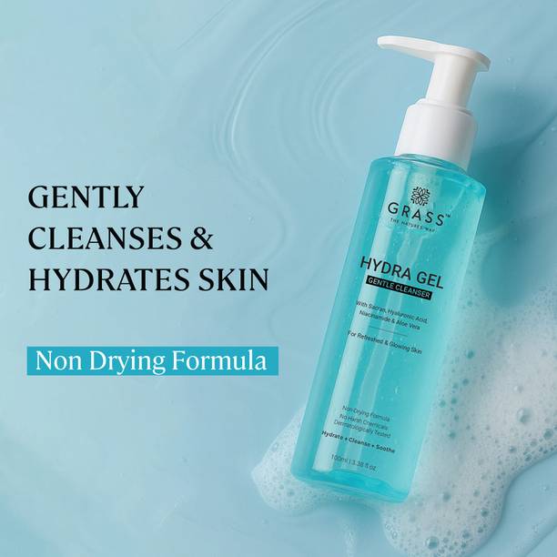 Grass Hydra Gel Gentle Cleanser with Niacinamide & Hyal...