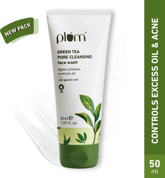 Plum Green Tea Pore Cleanser For Oily, Acne-Prone Skin | Fights Pimples | Non-Drying Face Wash