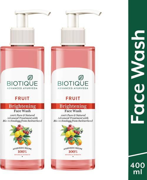 बायोटिक Fruit Brightening Face Wash|Brightens & Soften Skin, 100% soap free|Men & Women फेस वॉश