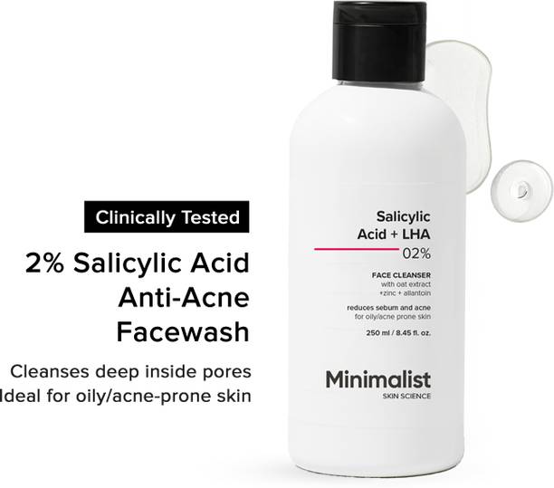 Minimalist 2% Salicylic Acid For Oily Skin | Sulphate Free, Anti Acne Face Wash