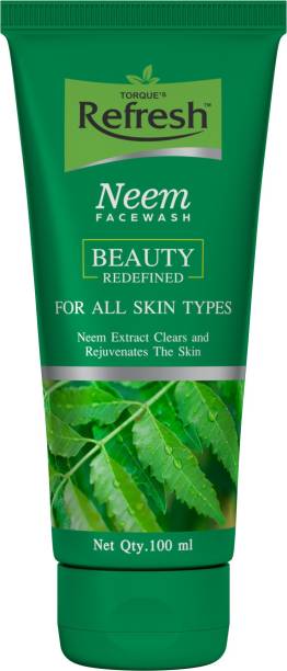 Torque Refresh Neem Facewash for All Skin Types with Neem Extracts Face Wash
