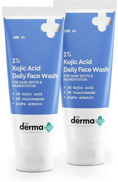 The Derma Co 1% Kojic Acid with Niacinamide & Alpha Arbutin For Dark Spots, Blemishes & Pigmentation Face Wash