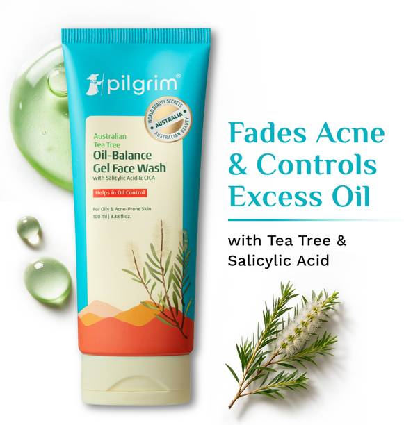 Pilgrim 1% Salicylic Acid Tea Tree & CICA Gel  for Acne & Oily Skin Face Wash
