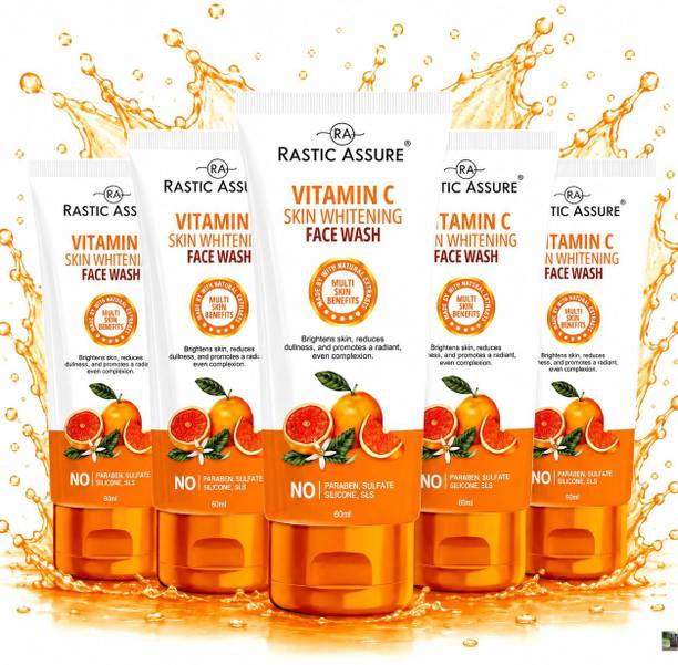 Rastic Assure Vitamin c skin whitening Facewash Pack of 5. FSN-1174 Face Wash
