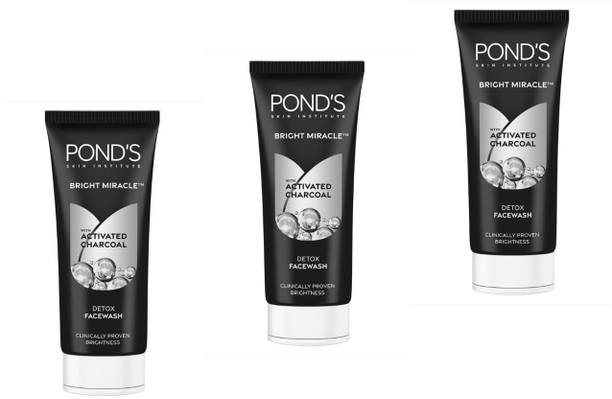 POND's Bright Miracle Charcoal 100ml Fw Set of 3 Face Wash