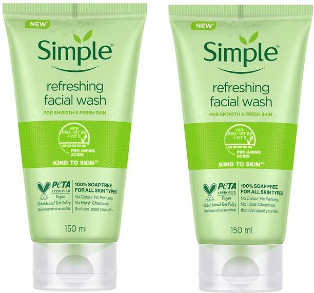 सिम्पल Refreshing Facial Wash 150 ml each ( Pack of 2) फेस वॉश