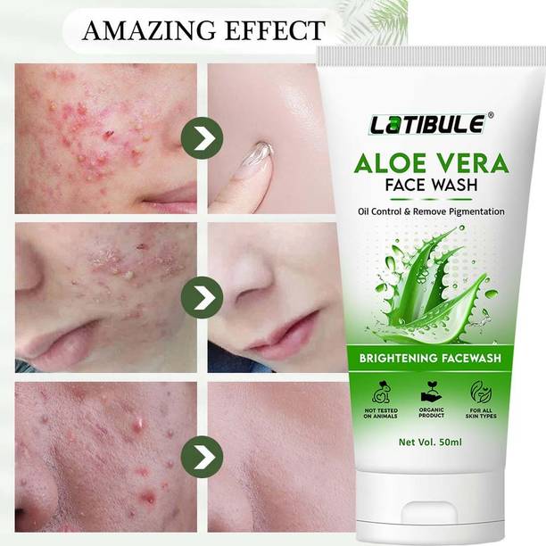 Latibule Aloe Vera for Sensitive Skin | Daily Gentle Cleanser | Soothes, Hydrates & Refreshes Skin Face Wash