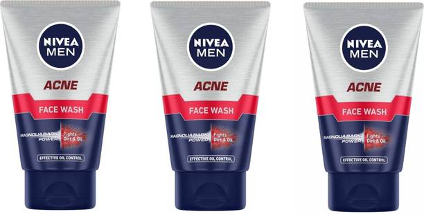NIVEA MEN Acne Control  50ML Pack of 3 Face Wash