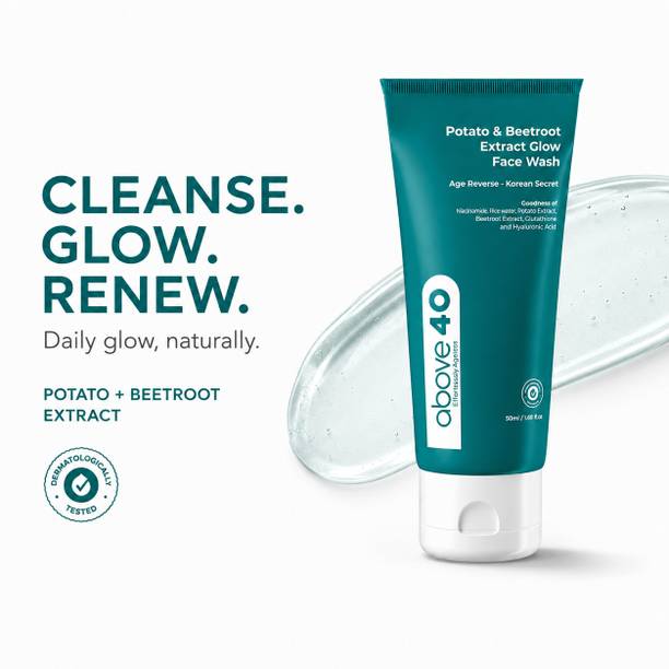 Above40 ANTI- AGEING & BRIGHTENING GLOW FACE WASH-50L Face Wash