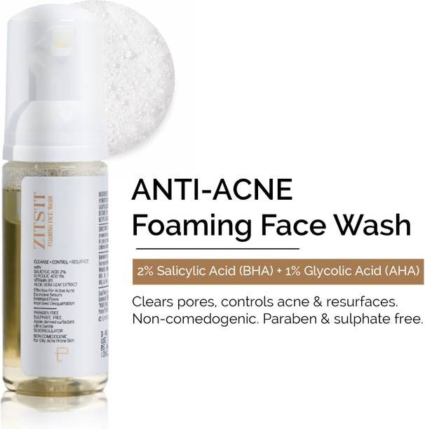 PERSONAL TOUCH SKINCARE Zitsit Anti Acne Foam wash |Dry, Oily, Normal, Acne Prone | Face Wash
