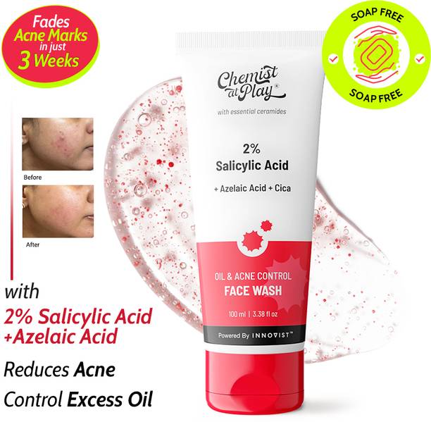 Chemist at Play Oil & Acne Control  - Removes Blackheads & Pimples | 2% Salicylic Acid Face Wash
