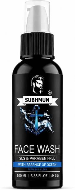 SUBHMUN  for Men 100ml | Deep Cleansing, Oil Control & Refreshing Face Cleanser | SLS & Paraben Free Face Wash