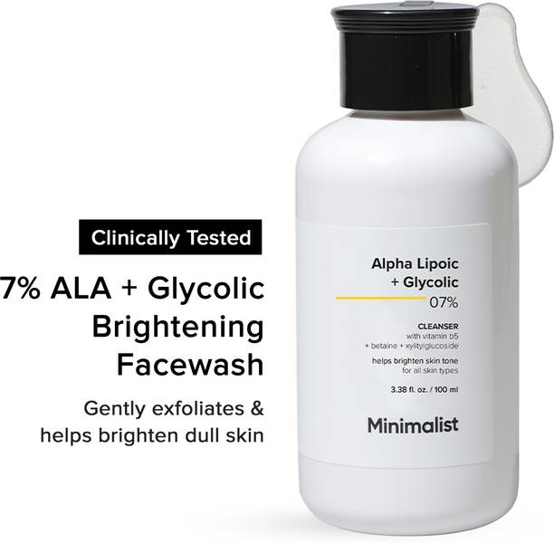 Minimalist 7% Glycolic Acid Brightening Glow  for Men & Women Face Wash