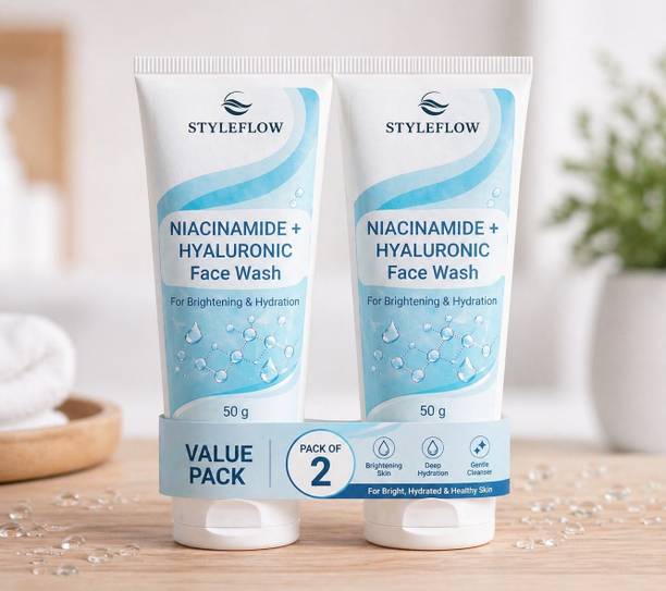 StyleFlow Niacinamide  with Hyaluronic Acid Daily Cleanser 50g Face Wash