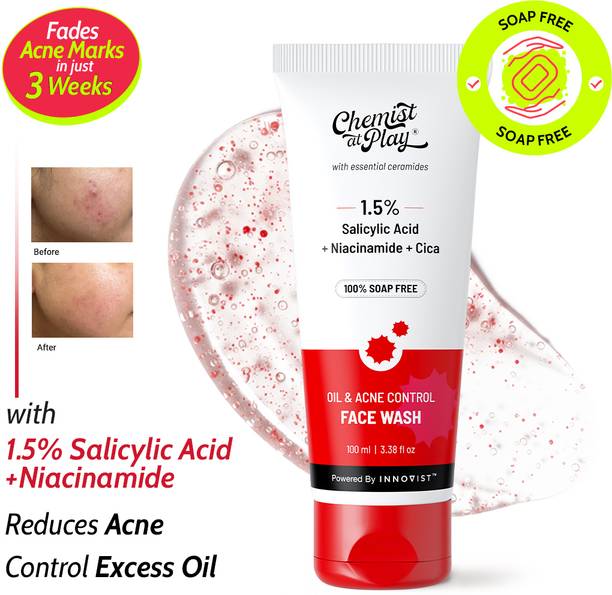 Chemist at Play Oil & Acne Control  - Removes Blackheads & Pimples | 2% Salicylic Acid Face Wash