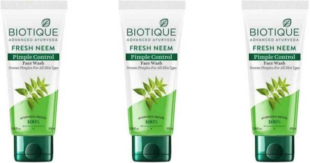 BIOTIQUE COMBO KIT FRESH NEEM FACE WASH 50ML (PACK OF 3) Face Wash