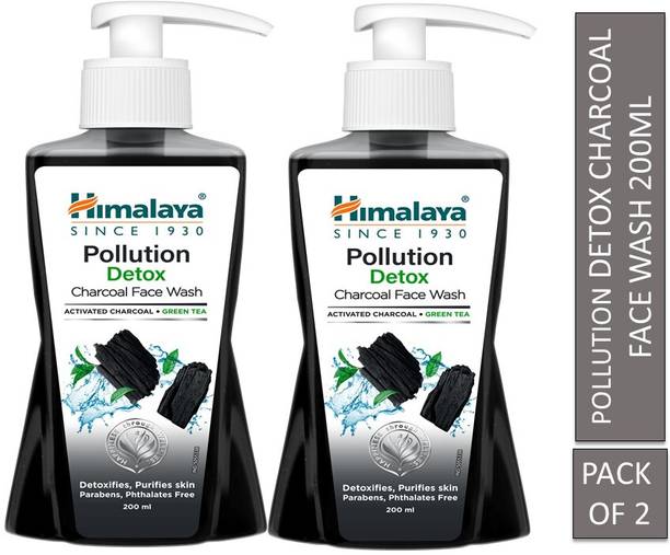 HIMALAYA pollution detox charcoal face wash 200ml ( Pac...