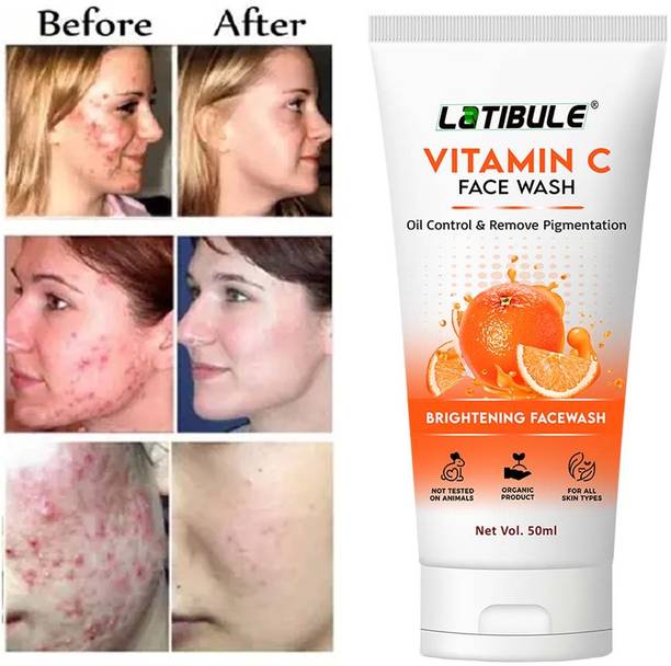 Latibule Vitamin C Face wash| Supports Even Skin Tone & Anti-Ageing Face Wash