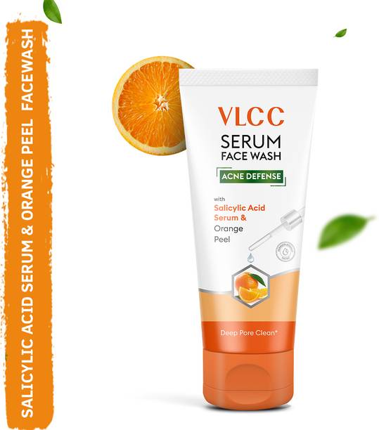 VLCC Serum Facewash with Salicylic Acid Serum & Orange Peel for Deep Pore Clean Face Wash