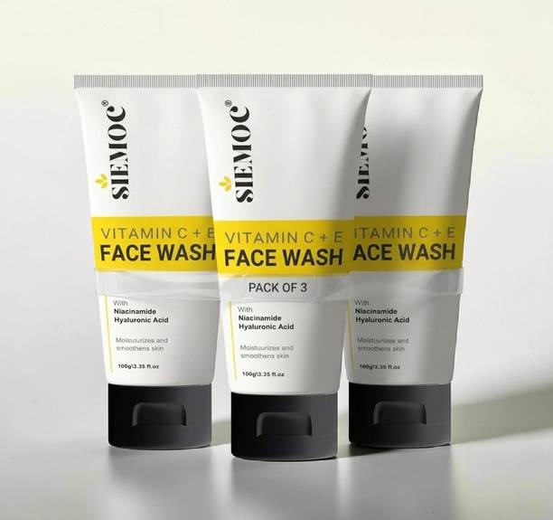 siemoc Vitamin C + E Facewash Glow Boost Bright Skin Clean Care Daily Face Wash