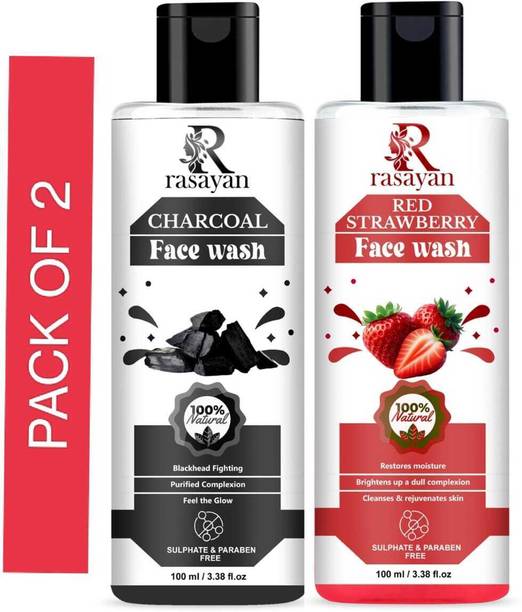 Rasayan Charcoal & Red Strawberry -Foaming for Acne Pr...