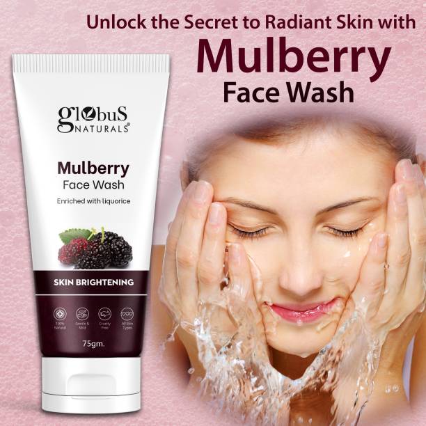 Globus Naturals Mulberry Fairness  For Skin Brightening, Deep Cleansing, Natural & Ayurvedic Formula Face Wash