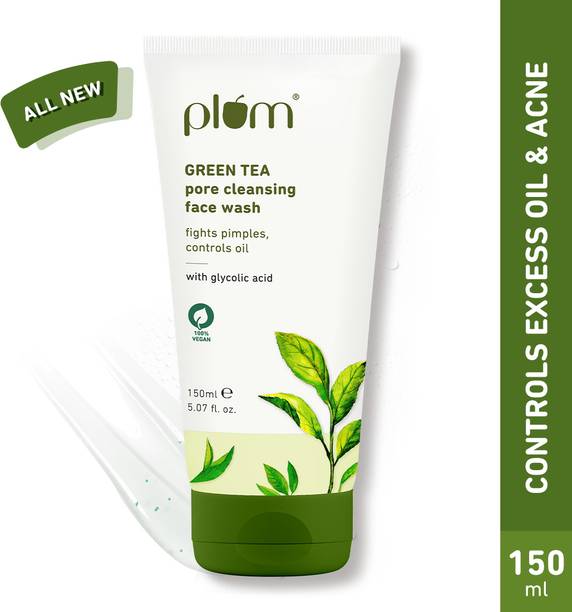 Plum Green Tea For Oily, Acne-Prone Skin | Fights Pimples, Controls Oil | Non-Drying  Face Wash