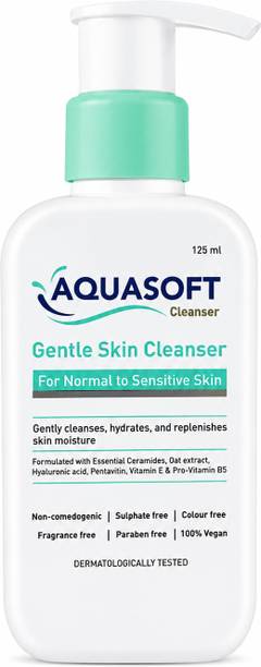 SCIENTIFIC Beauty Aquasoft Gentle Skin Cleanser | 125 ml | For Normal to Sensitive Skin | With Essential Ceramides, Oat Extract, Hyaluronic Acid, Pentavitin, Vitamin E & Pro-Vitamin B5 | Fragrance Free, Paraben Free, Sulphate Free, Non-Comedogenic & 100% Vegan Face Wash
