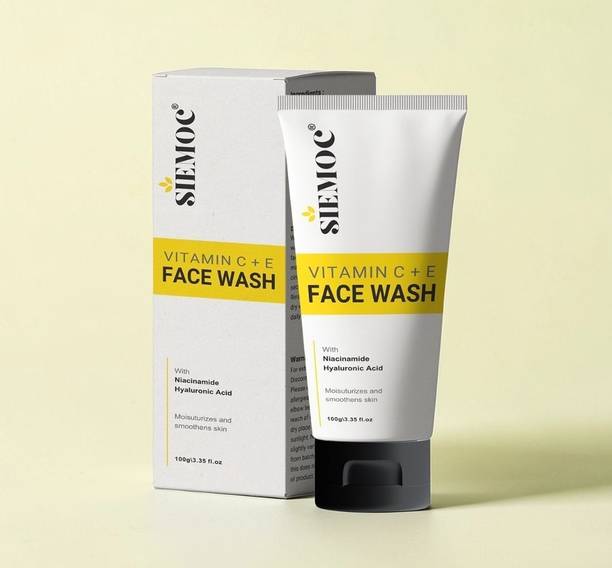 siemoc  Pure Glow with Vitamin C + E Cleanser Face Wash