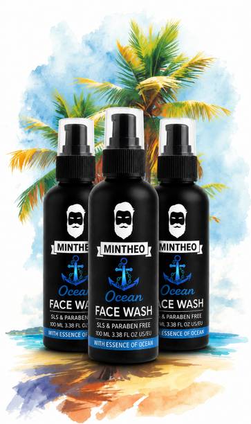 MINTHEO MUUCHSHTAC Ocean Aqua Flora  | Gentle Cleansing & Skin Refres| PACK OF 3 Face Wash
