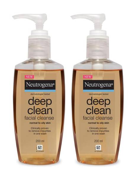 NEUTROGENA Deep Clean Facial Cleanser Face Wash